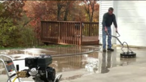 How to Use a Pressure Washer Surface Cleaner Accessory